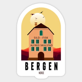 Bergen Sticker House, for Norway lovers, Norge Sticker